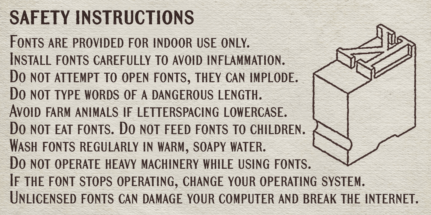 Mailart Rubberstamp Sans Font Poster #1