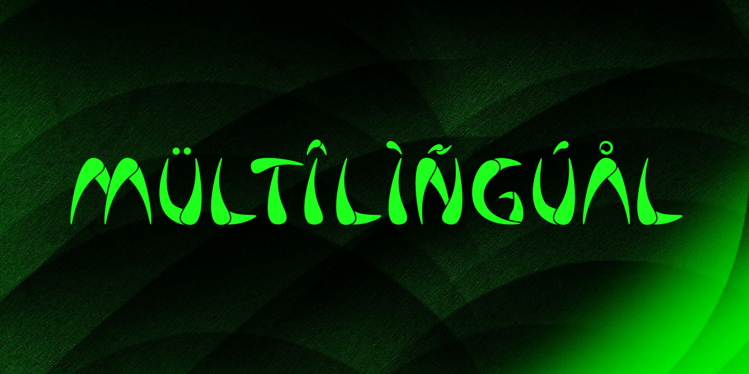 Alien UFO Font Poster #1