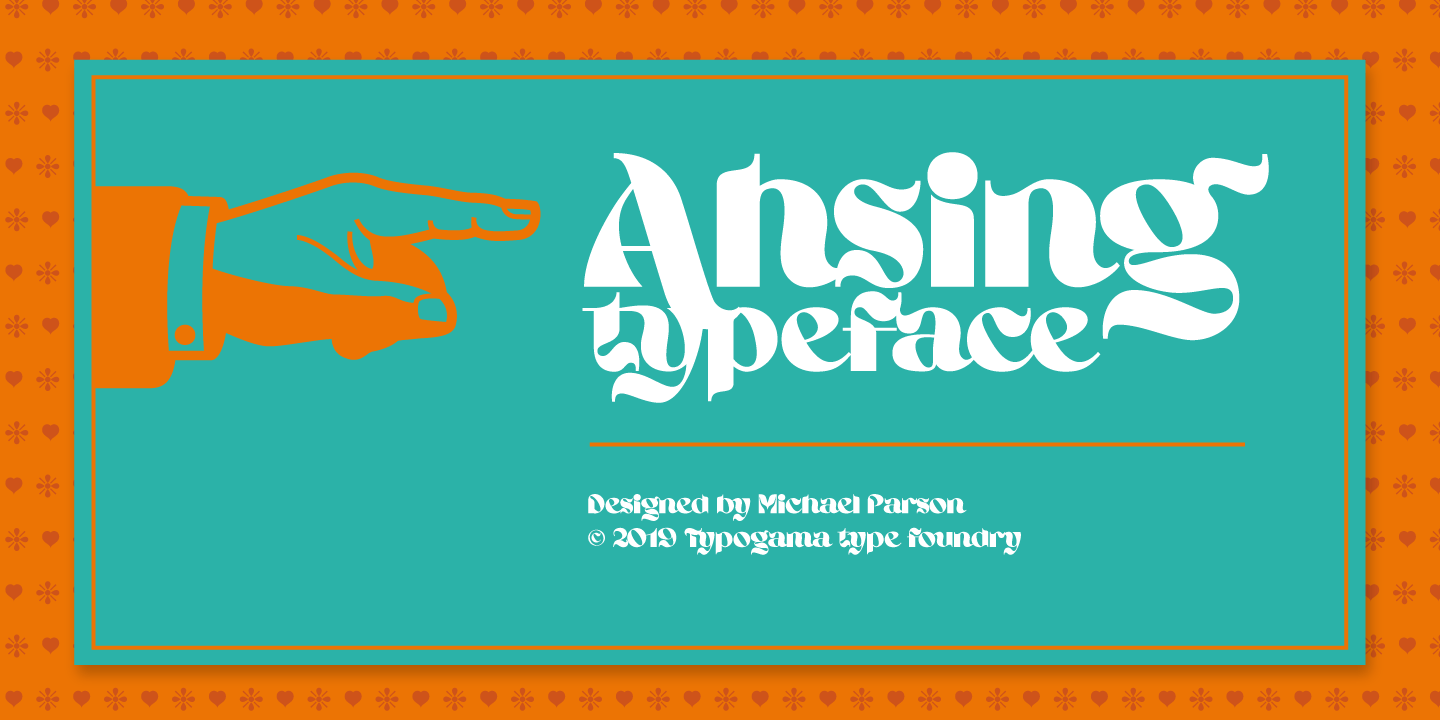 Ahsing Font Poster #1