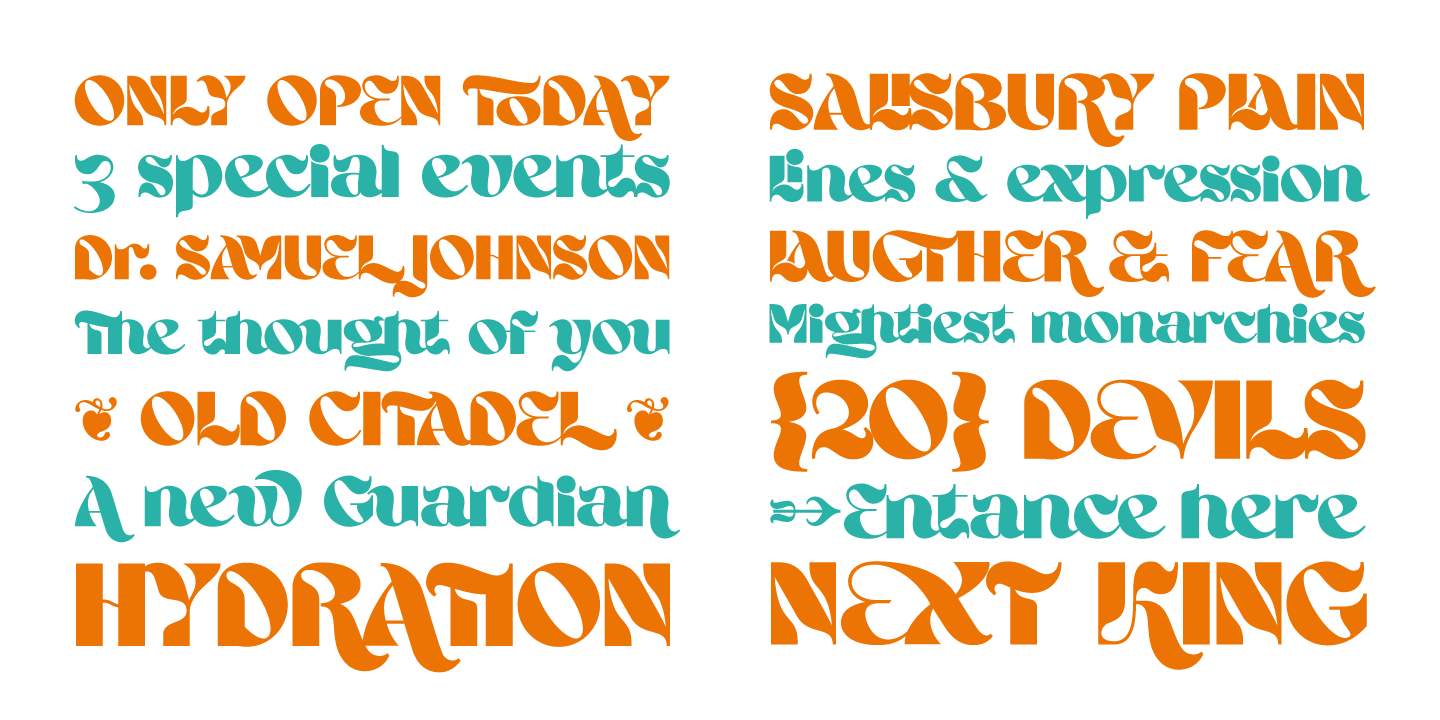 Ahsing Font Poster #1