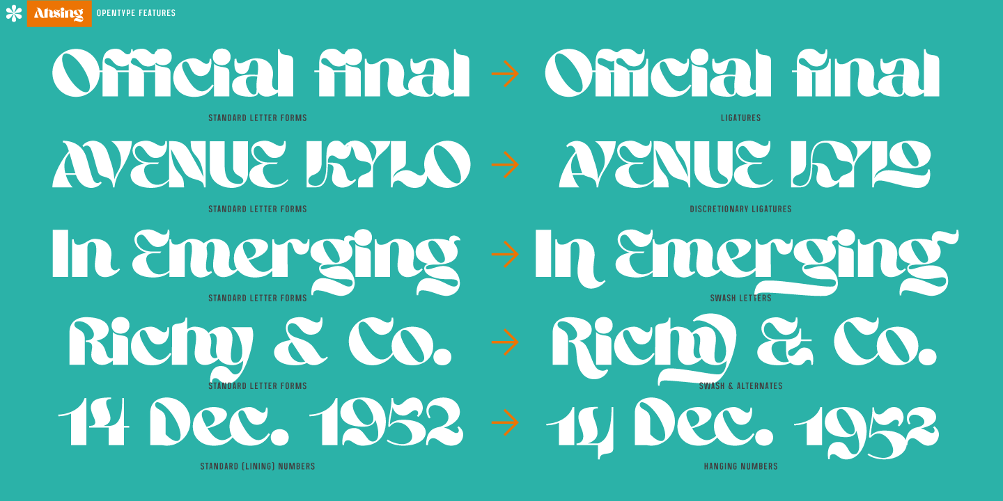 Ahsing Font Poster #1