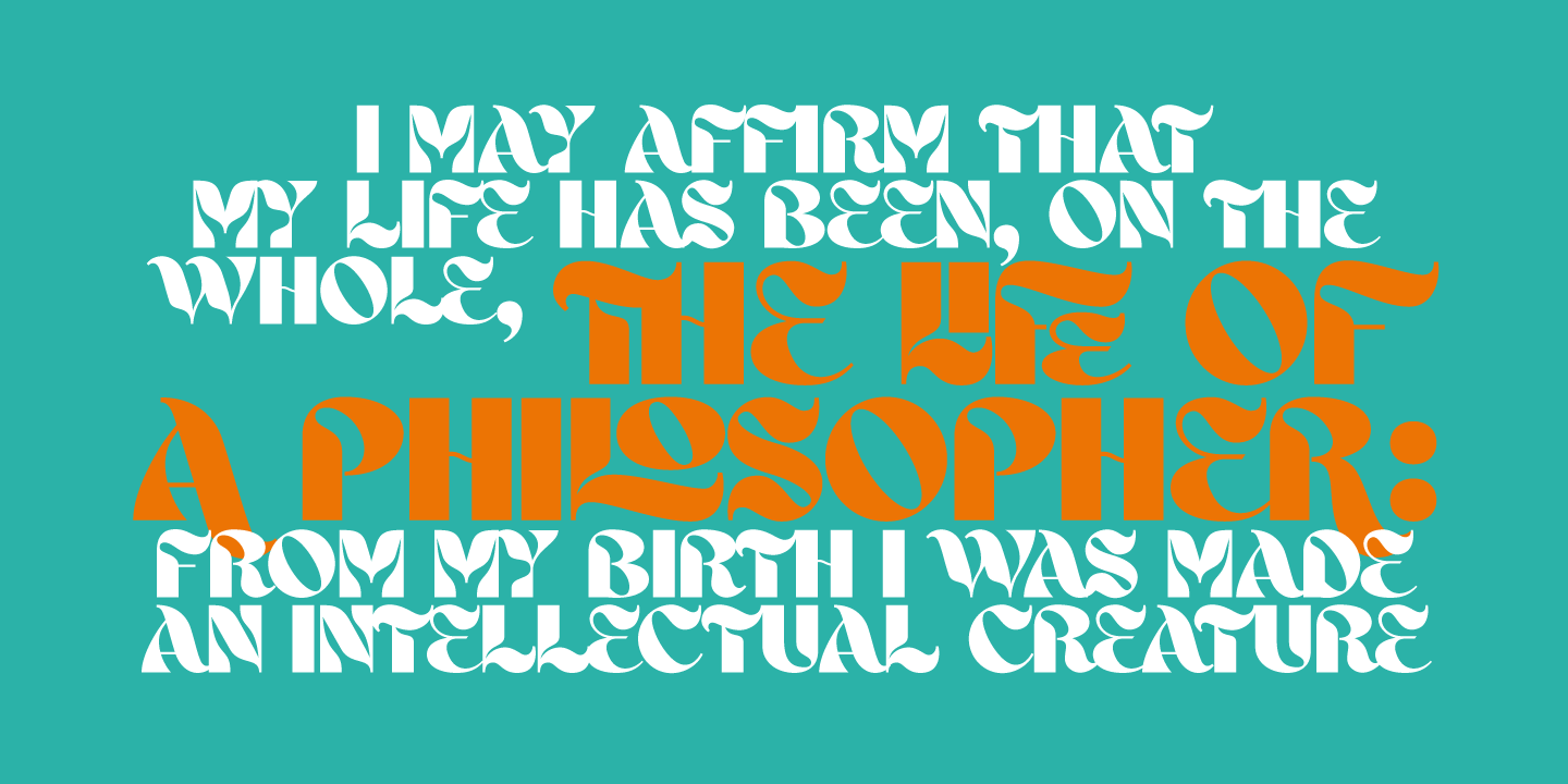 Ahsing Font Poster #1