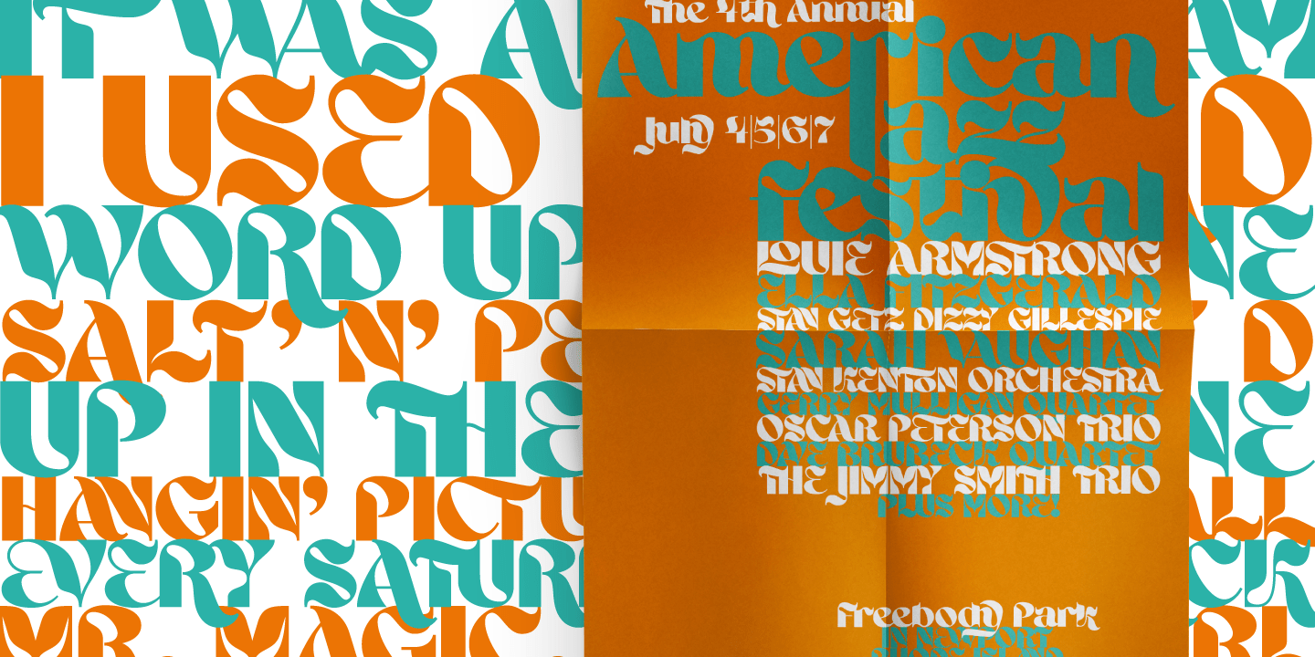Ahsing Font Poster #1