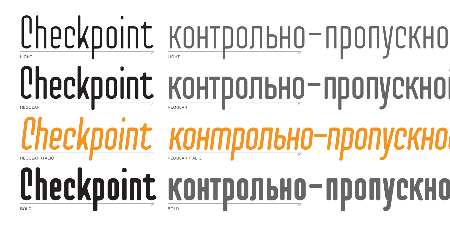 Checkpoint Font Poster #1