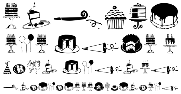 Birthday Doodles Poster