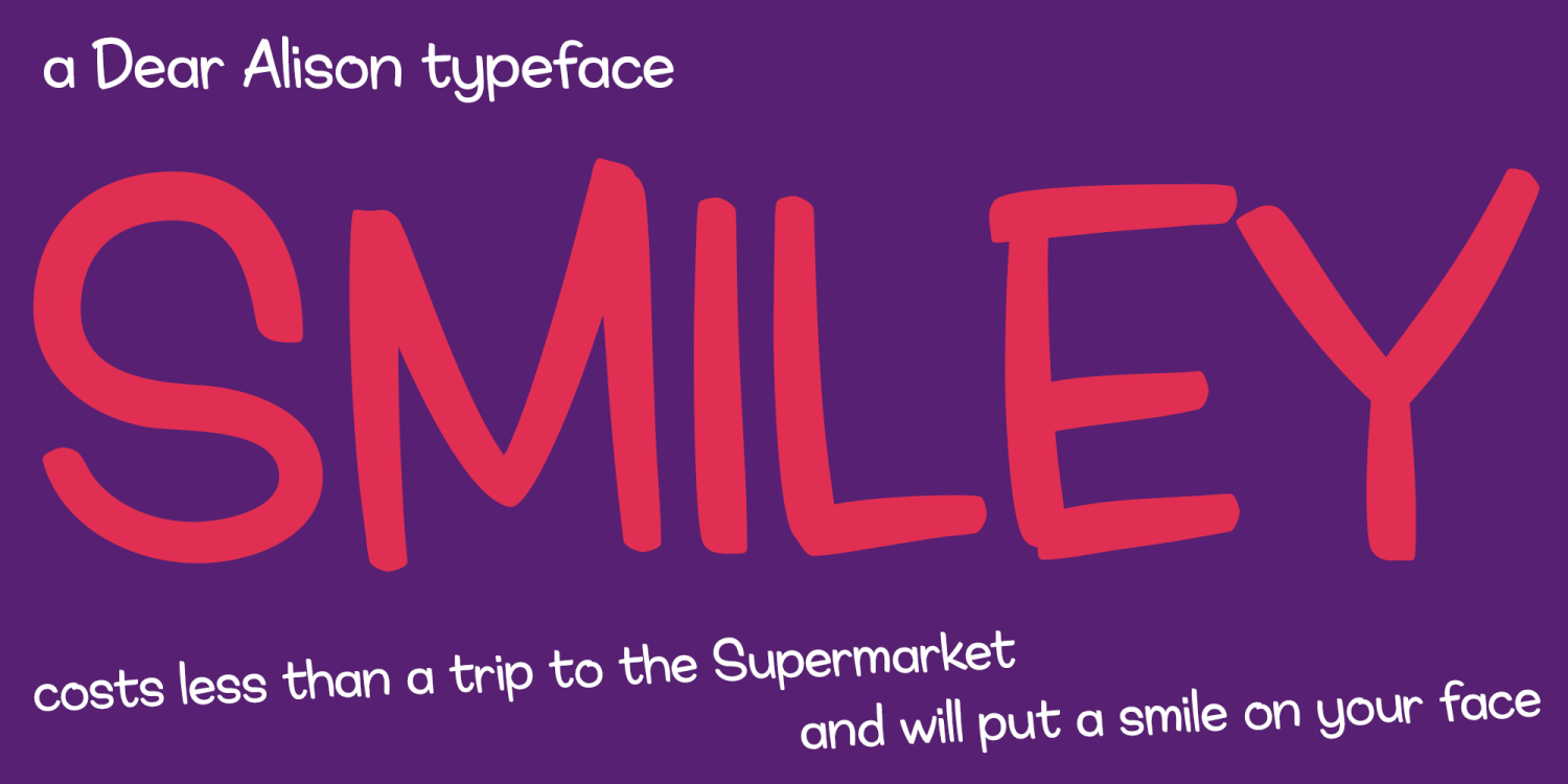 Smiley Font Poster #1