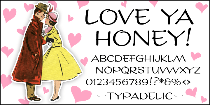 Love Ya Honey Font Poster #1