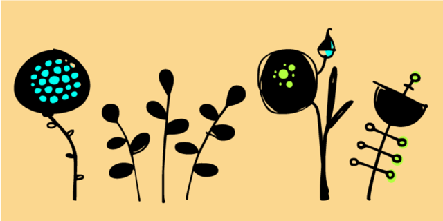 Flower Doodles Poster