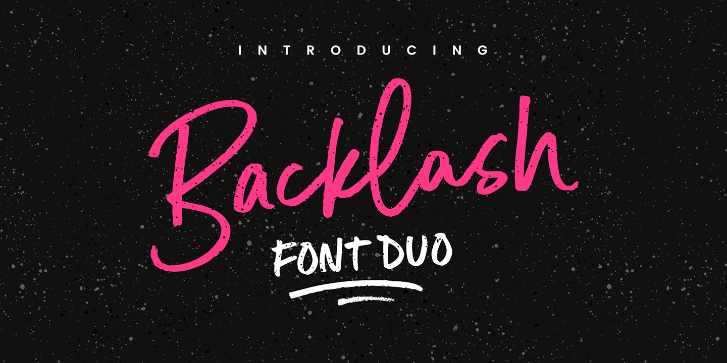 Backlash Font Duo Poster