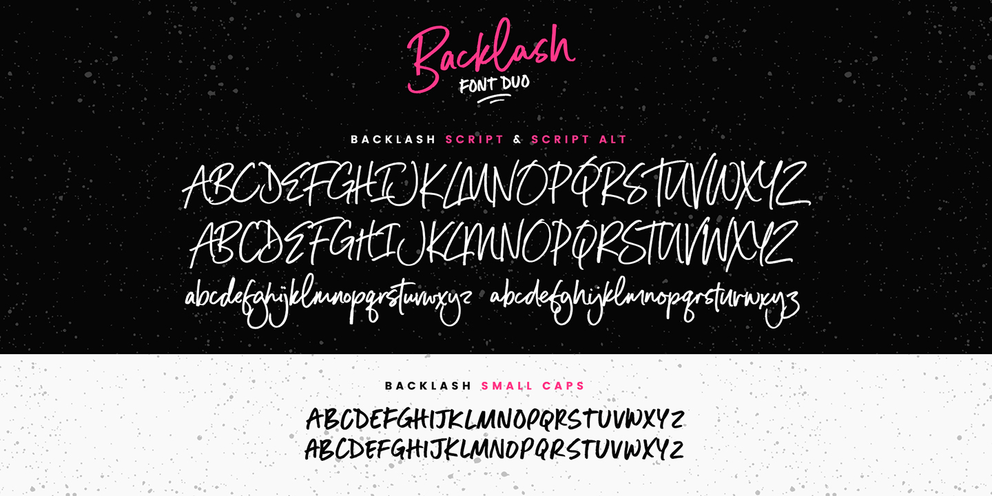 Backlash Font Duo Font Poster #1