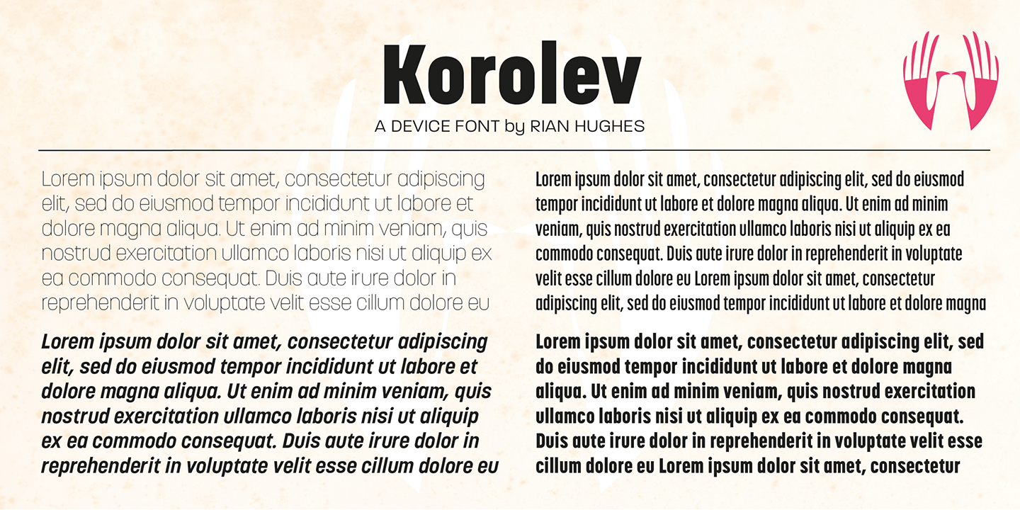 Korolev Military Stencil Font Poster #1