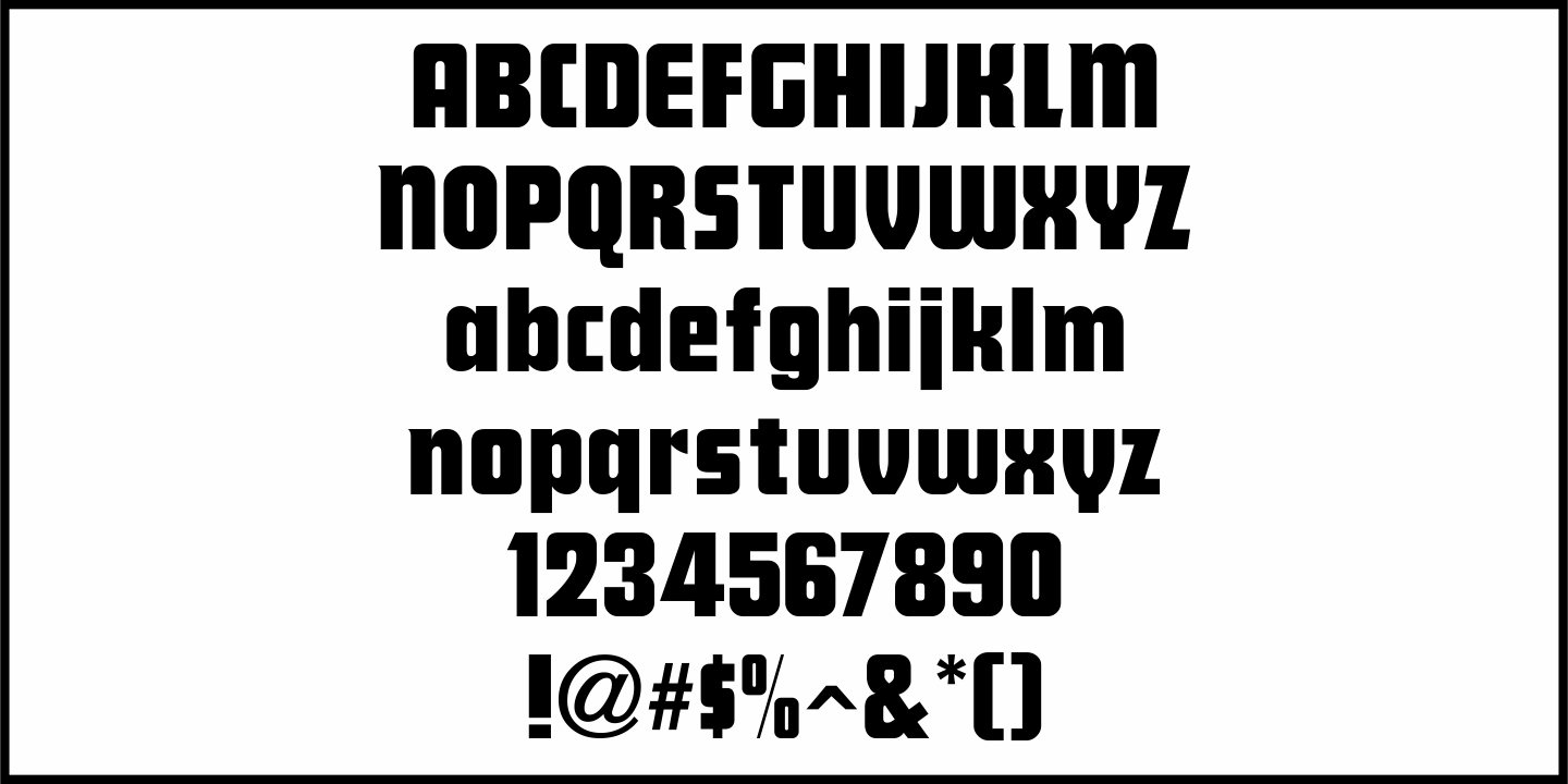 Display Board Font Poster #3