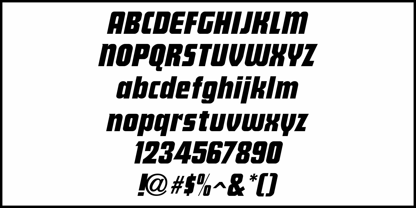 Display Board Font Poster #5