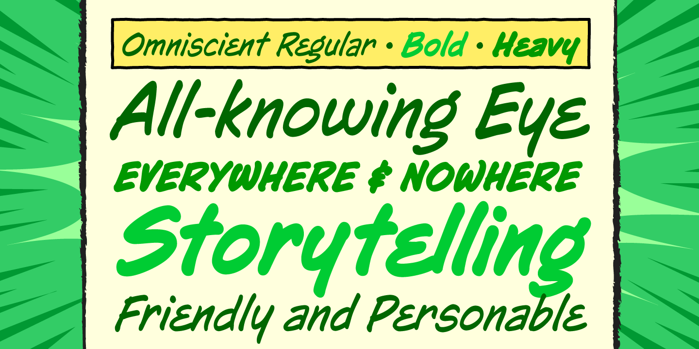 Omniscient Font Poster #1