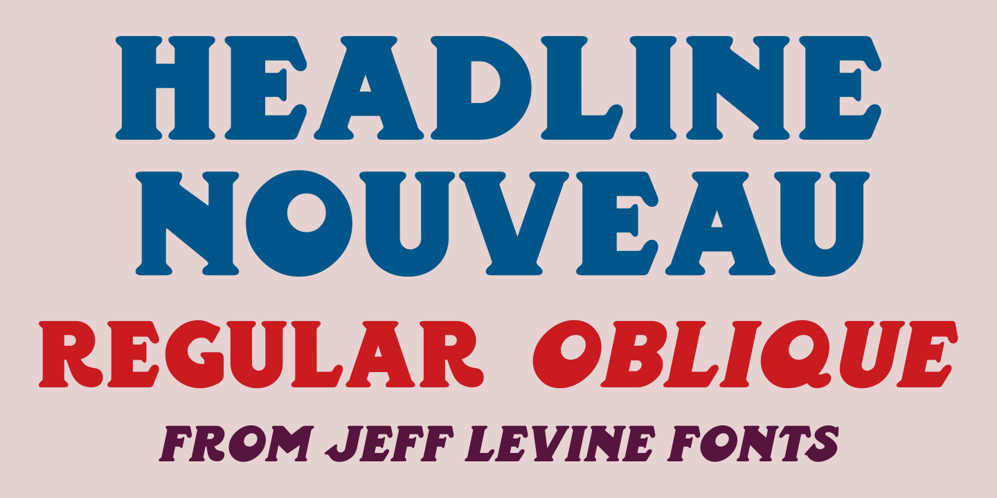 Headline Nouveau Font Family Poster