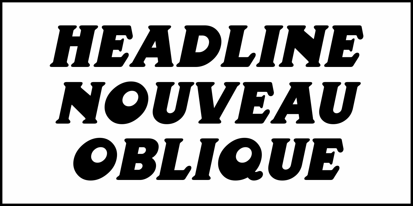 Headline Nouveau Font Poster #1