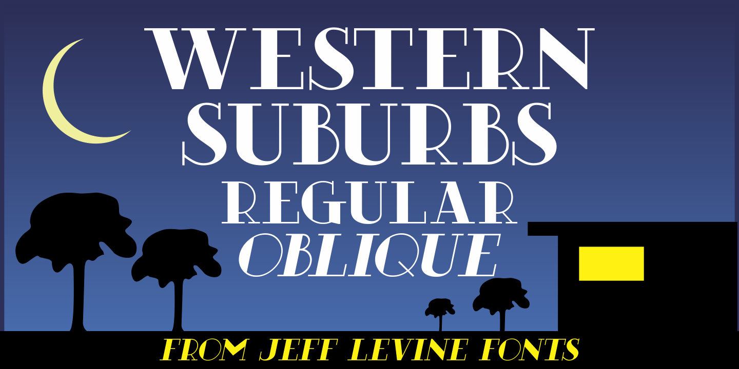 Western Suburbs Font Poster #1