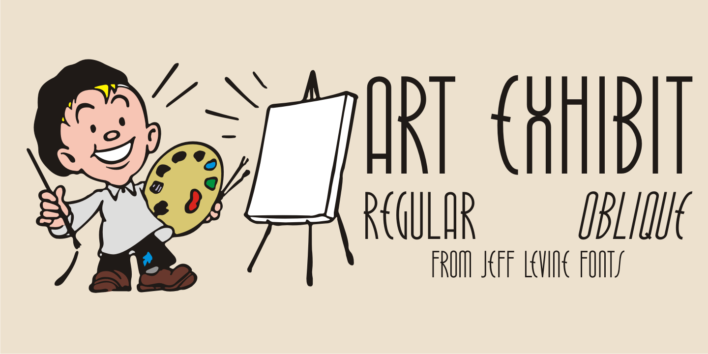 Art Exhibit Font Poster #1