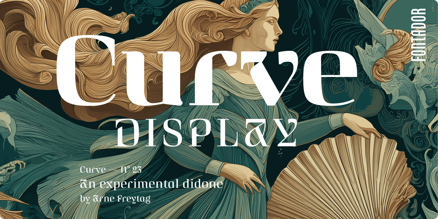 Curve Display Font Family