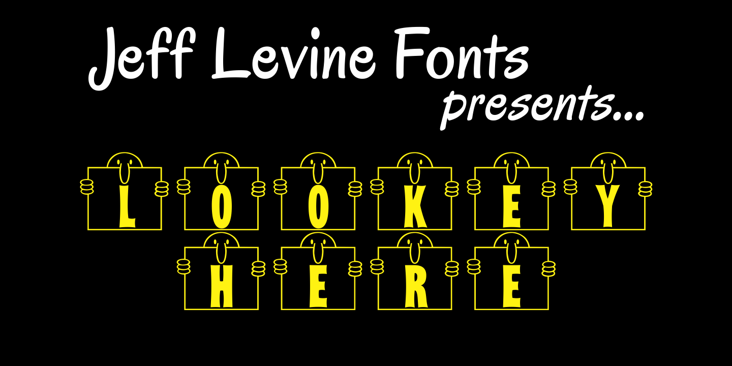 Lookey Here Font Poster #1