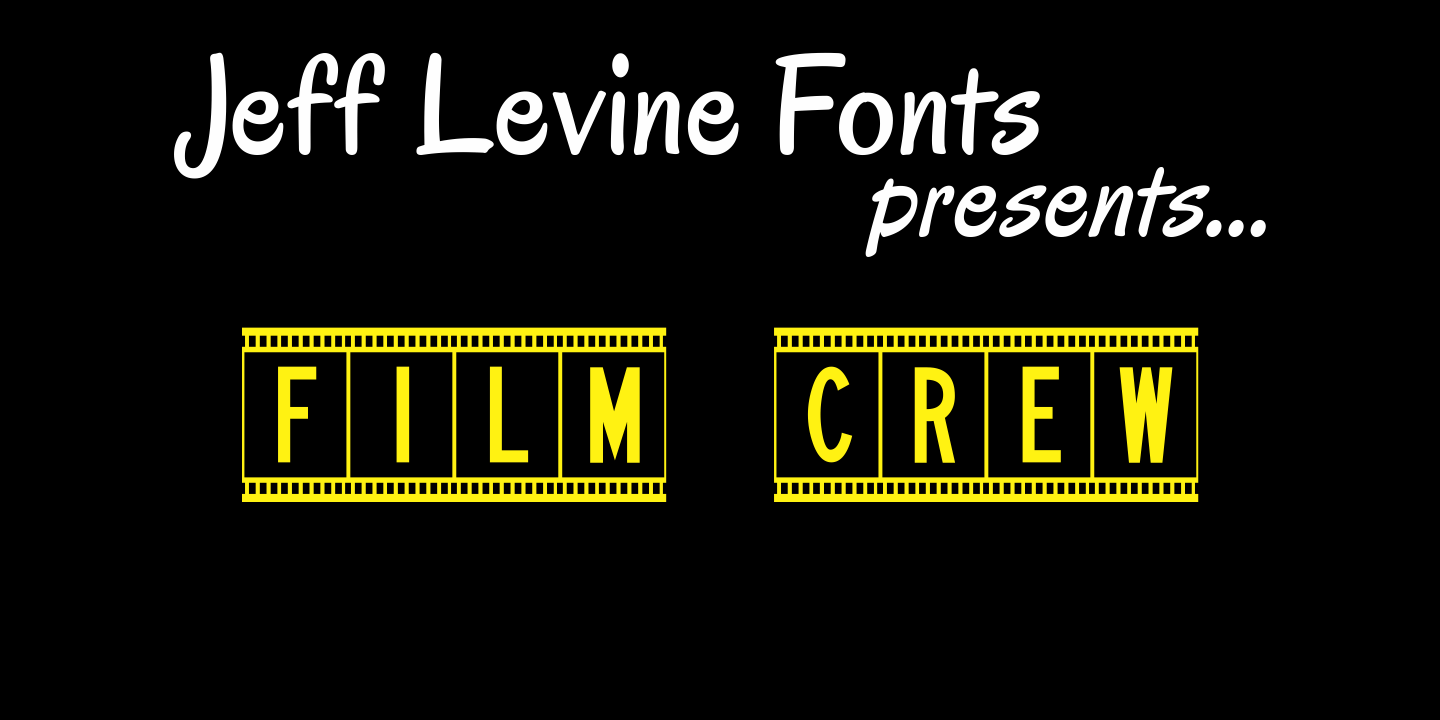 Film Crew Font Family Poster