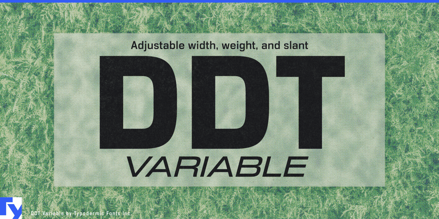 DDT Variable Font Poster #1