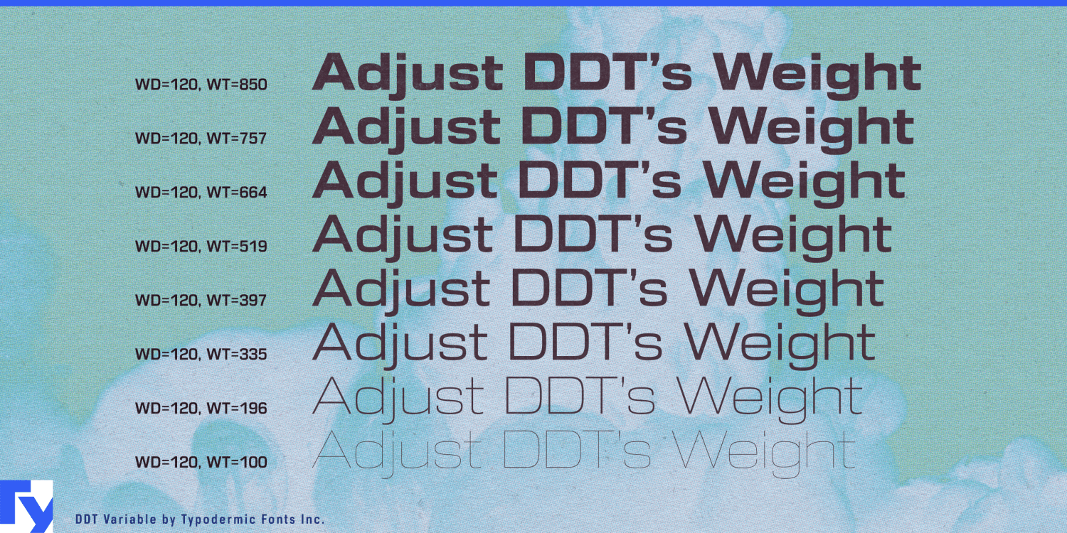 DDT Variable Font Poster #1