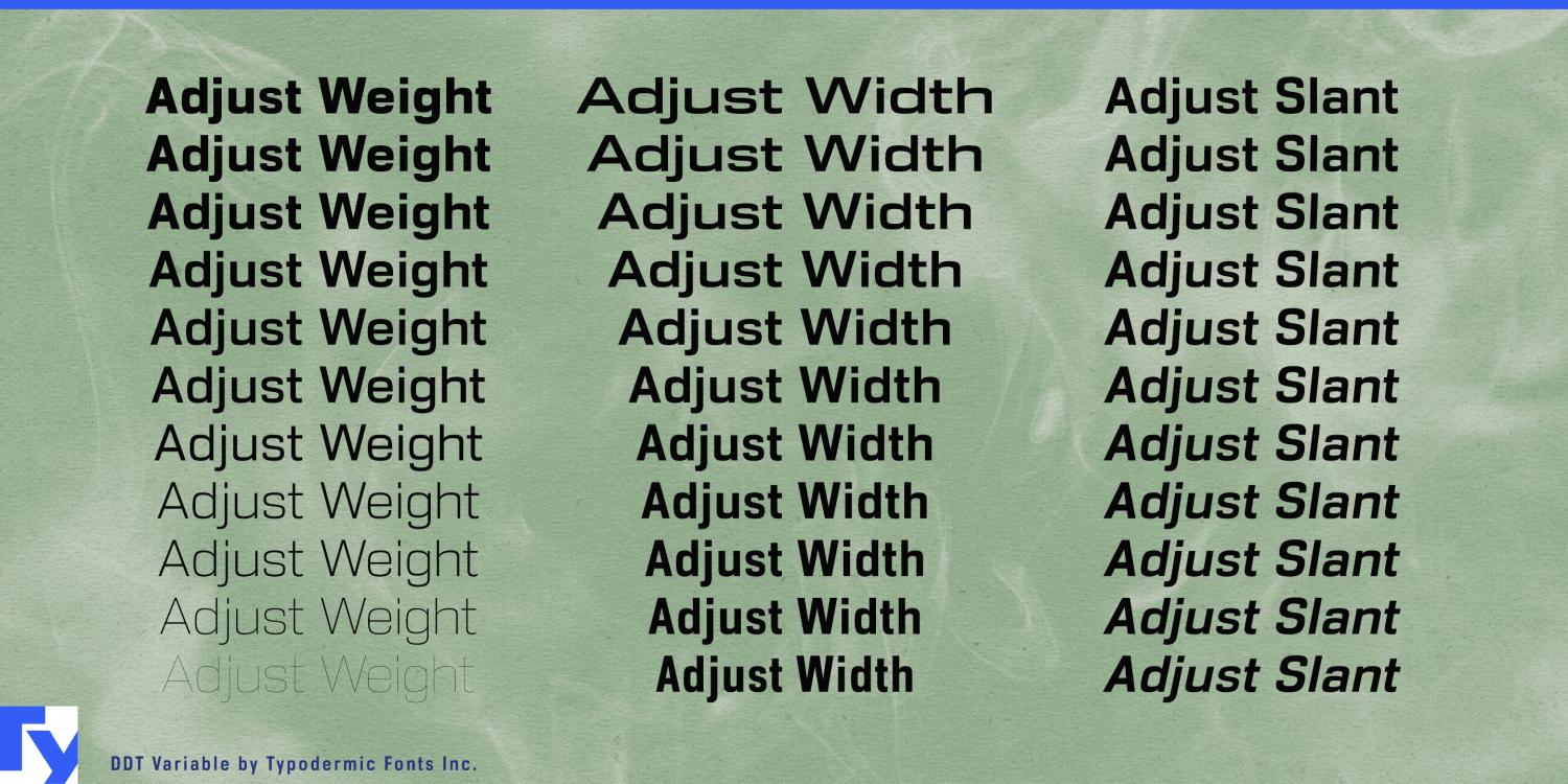 DDT Variable Font Poster #1