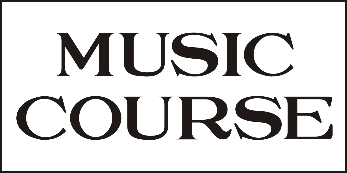 Music Course Font Poster #2