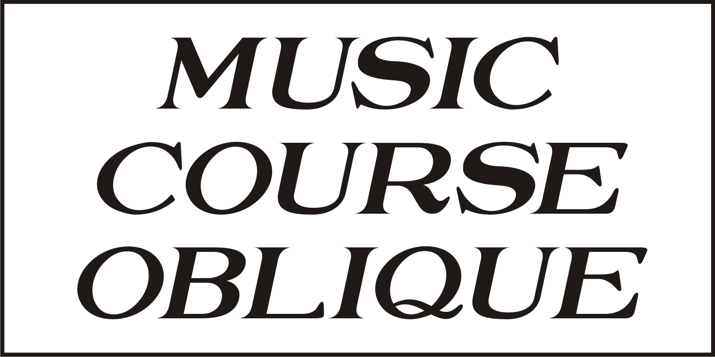 Music Course Font Poster #4