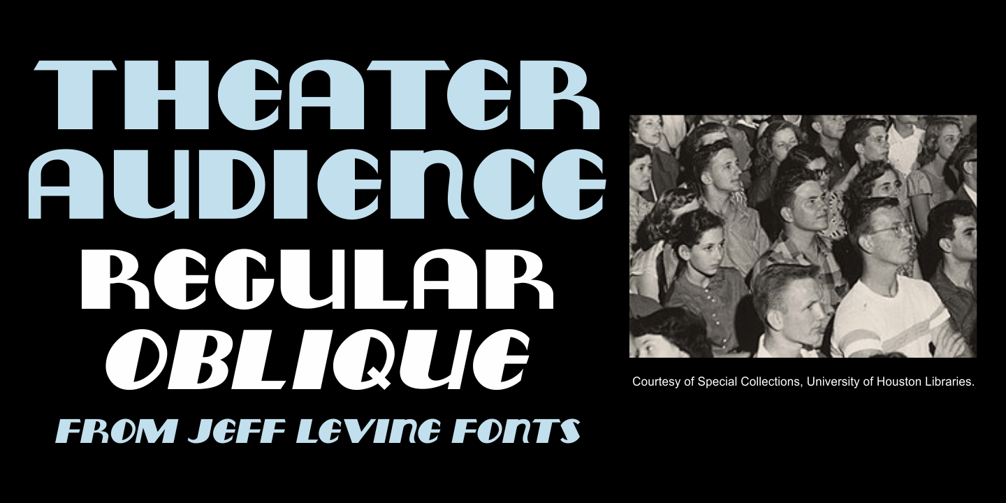 Theater Audience Font Poster #1