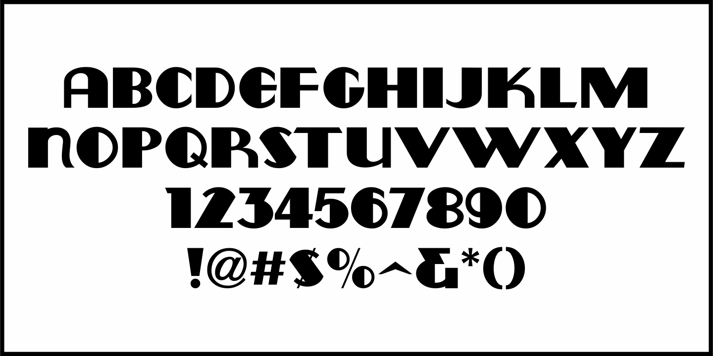 Theater Audience Font Poster #1