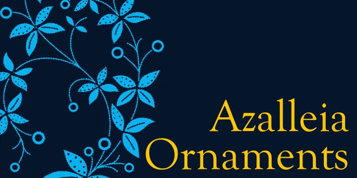 Azalleia Ornaments Font Family Poster
