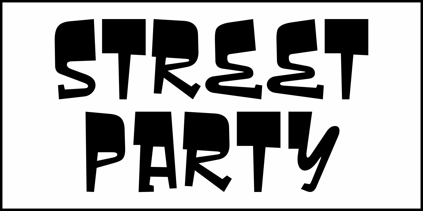 Street Party Font Poster #1