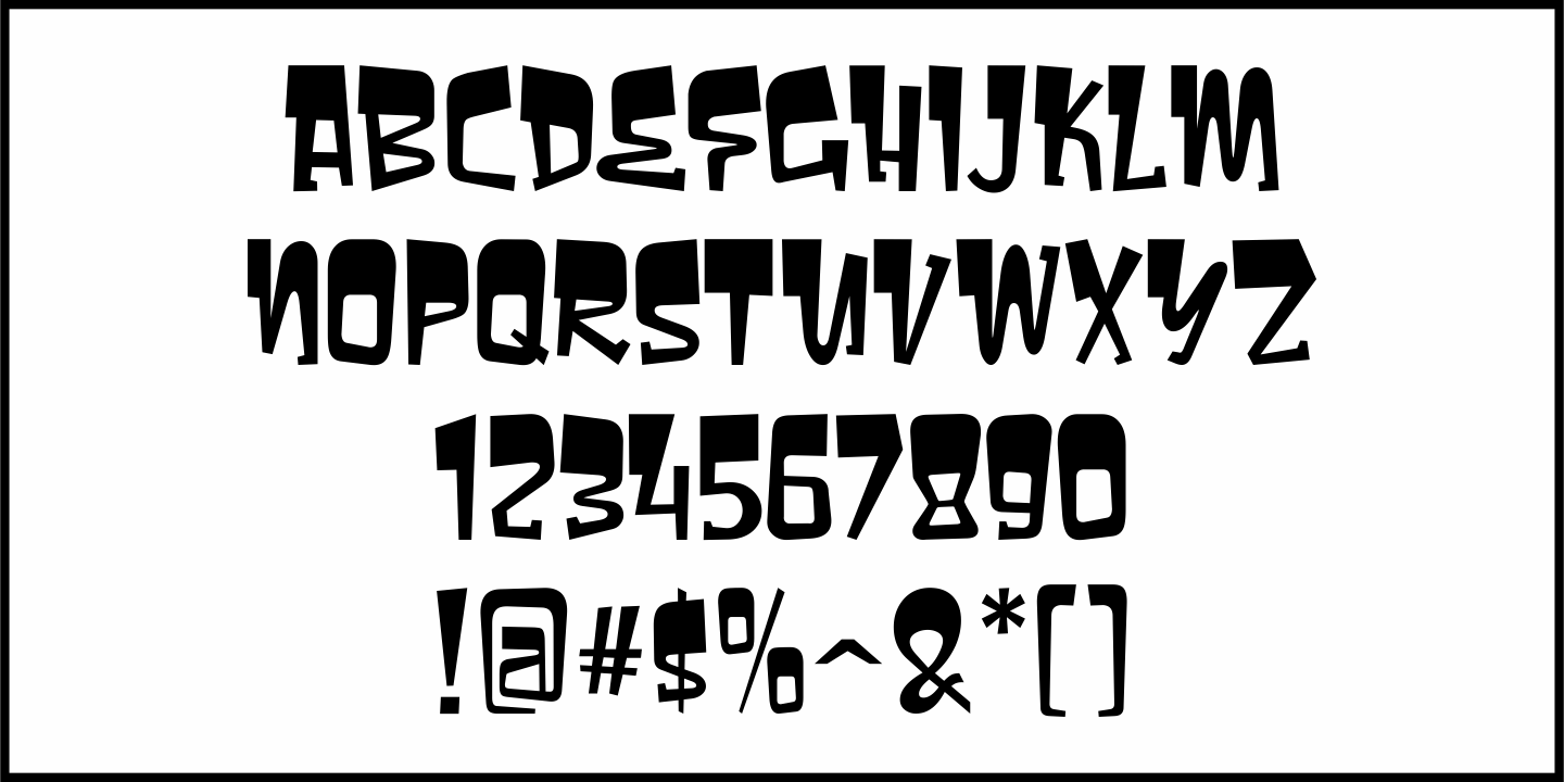 Street Party Font Poster #1