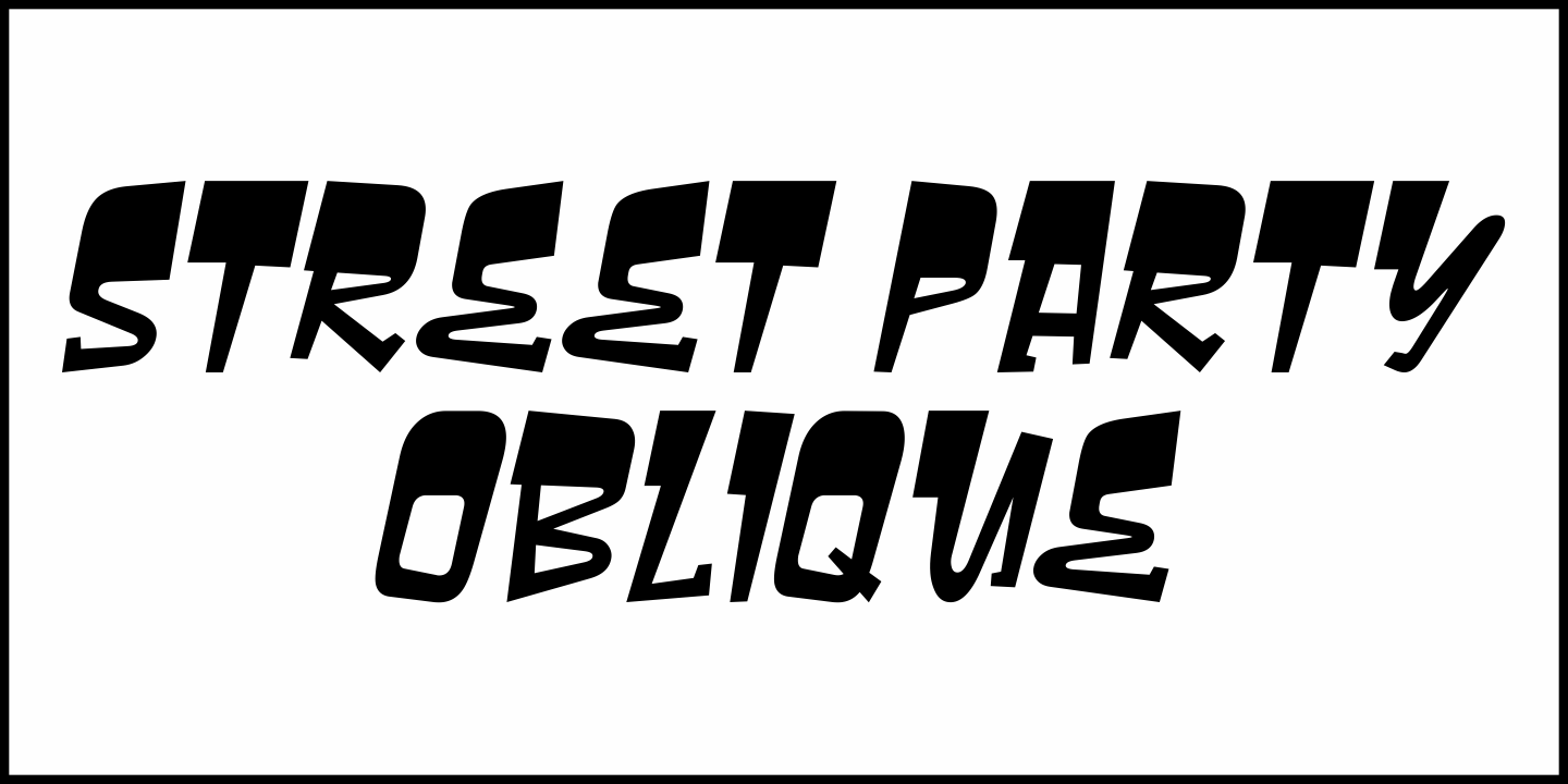Street Party Font Poster #1