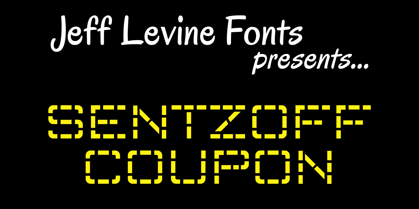Sentzoff Coupon Font Poster #1