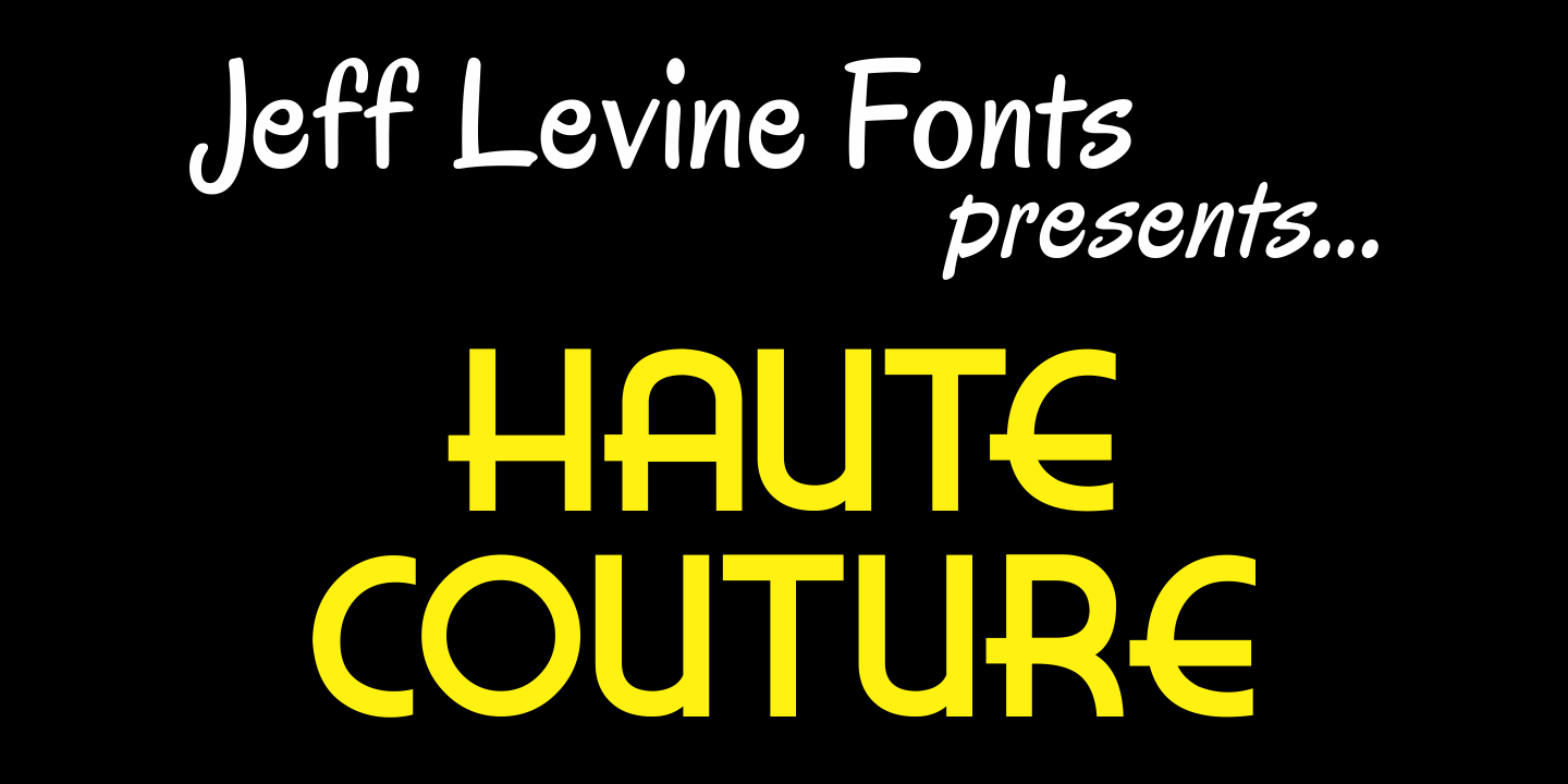 Haute Couture Font Poster #1