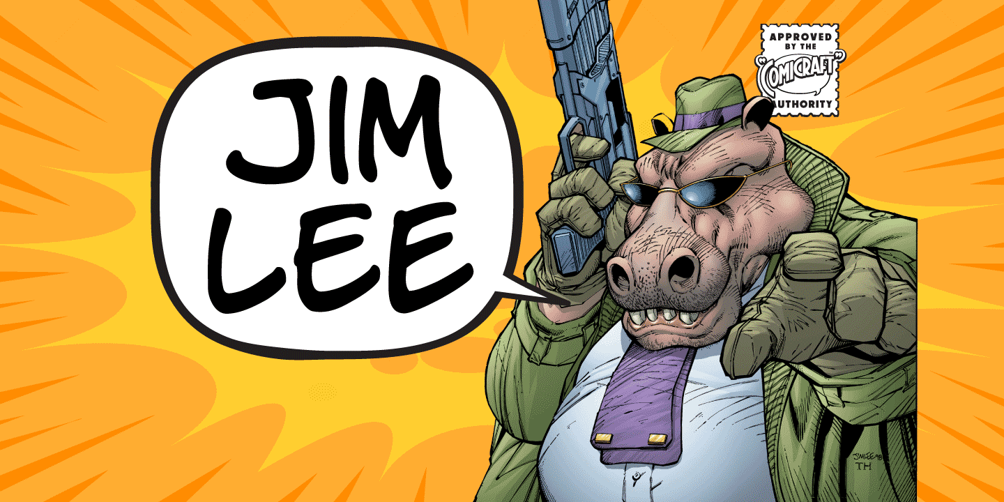 Jim Lee Font Poster #1