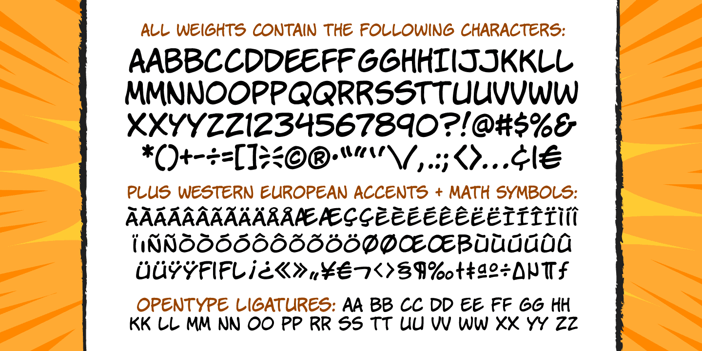 Jim Lee Font Poster #1
