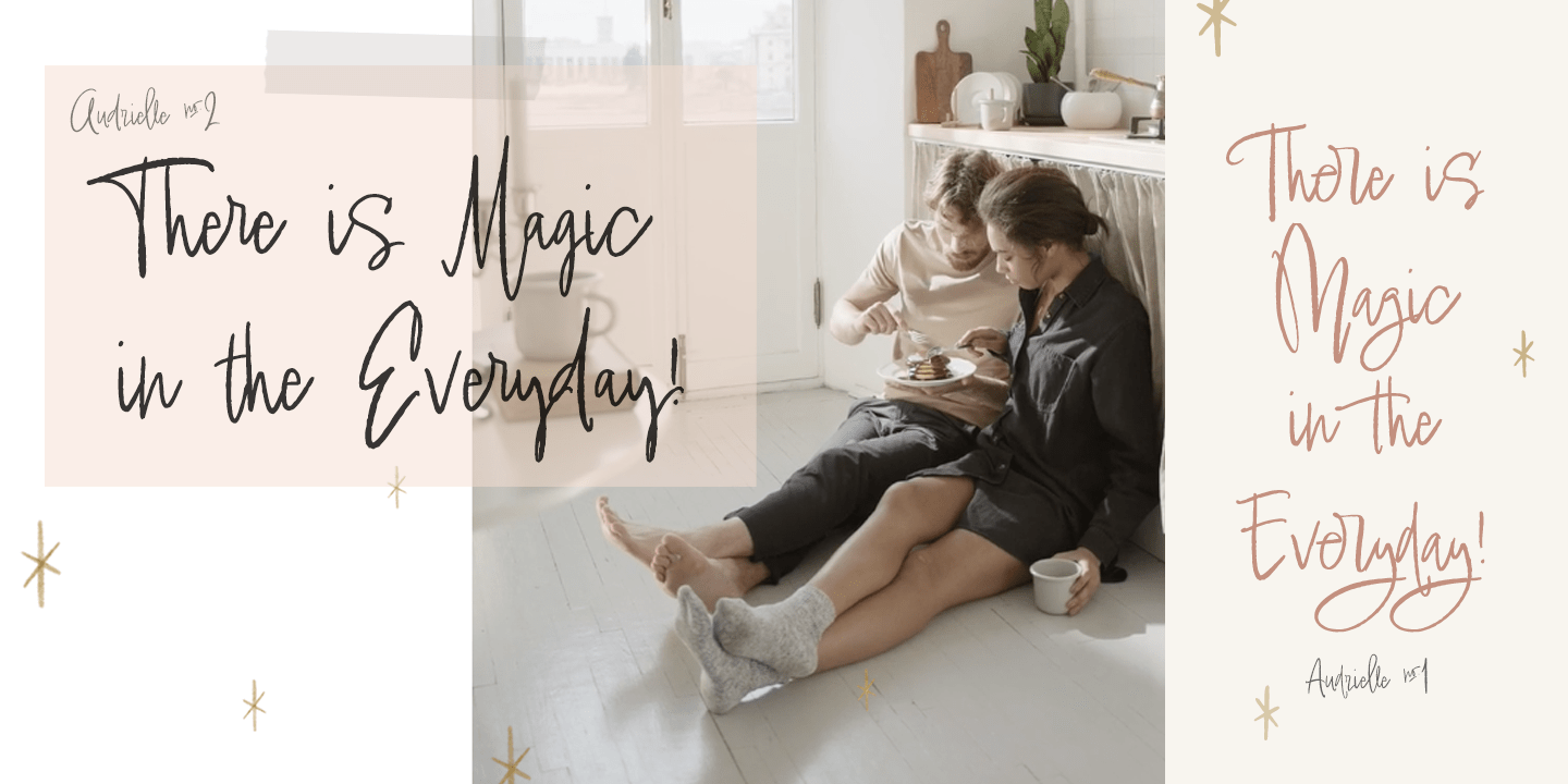 Audrielle Pro Font Family - Poster #10