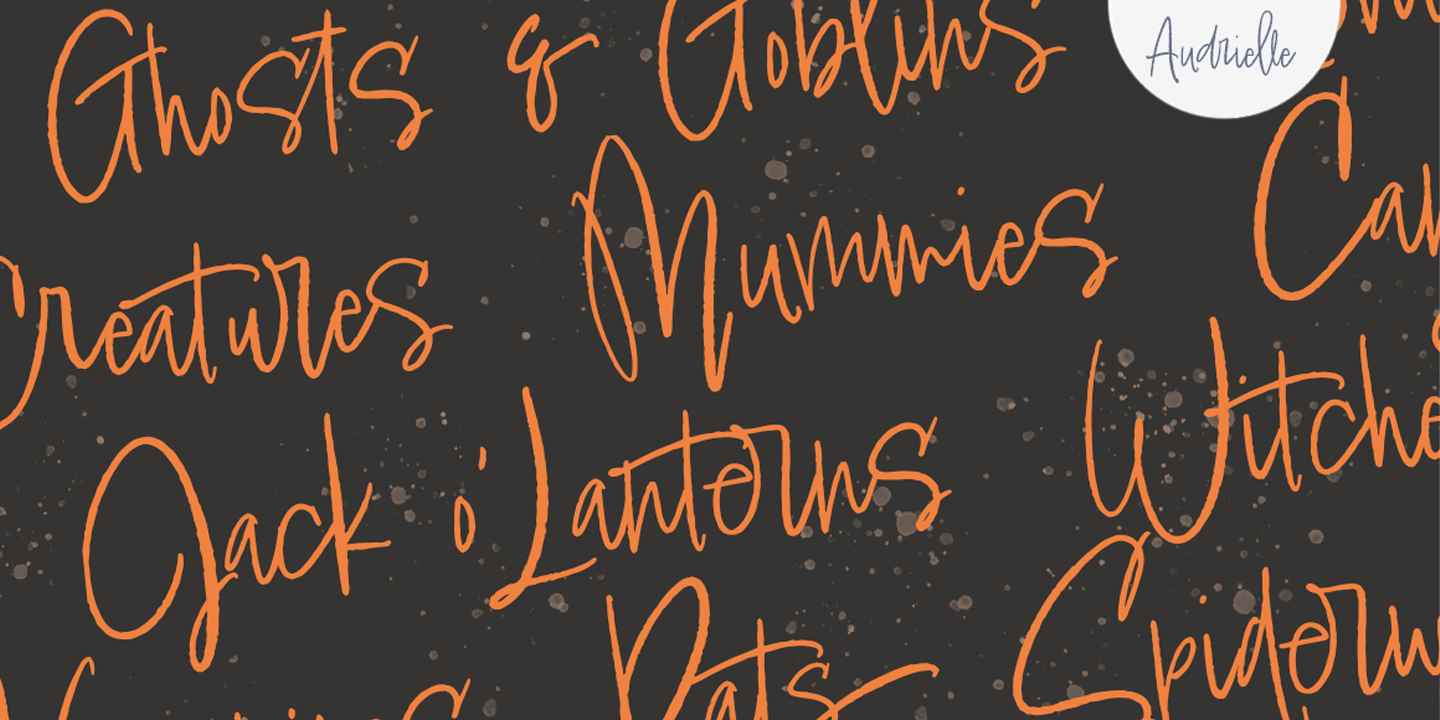 Audrielle Pro Font Family - Poster #2