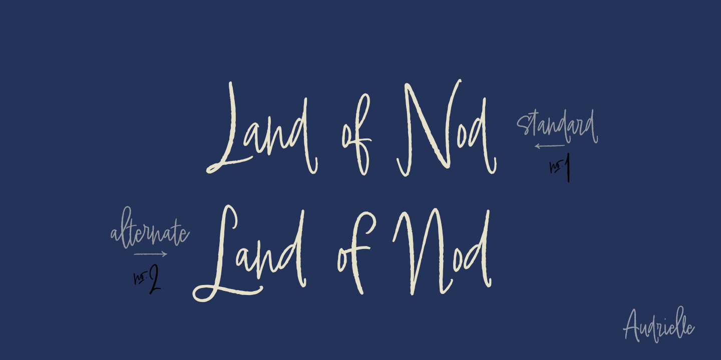 Audrielle Pro Font Family - Poster #4