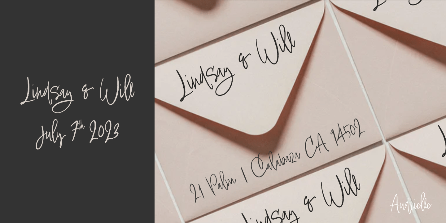 Audrielle Pro Font Family - Poster #5