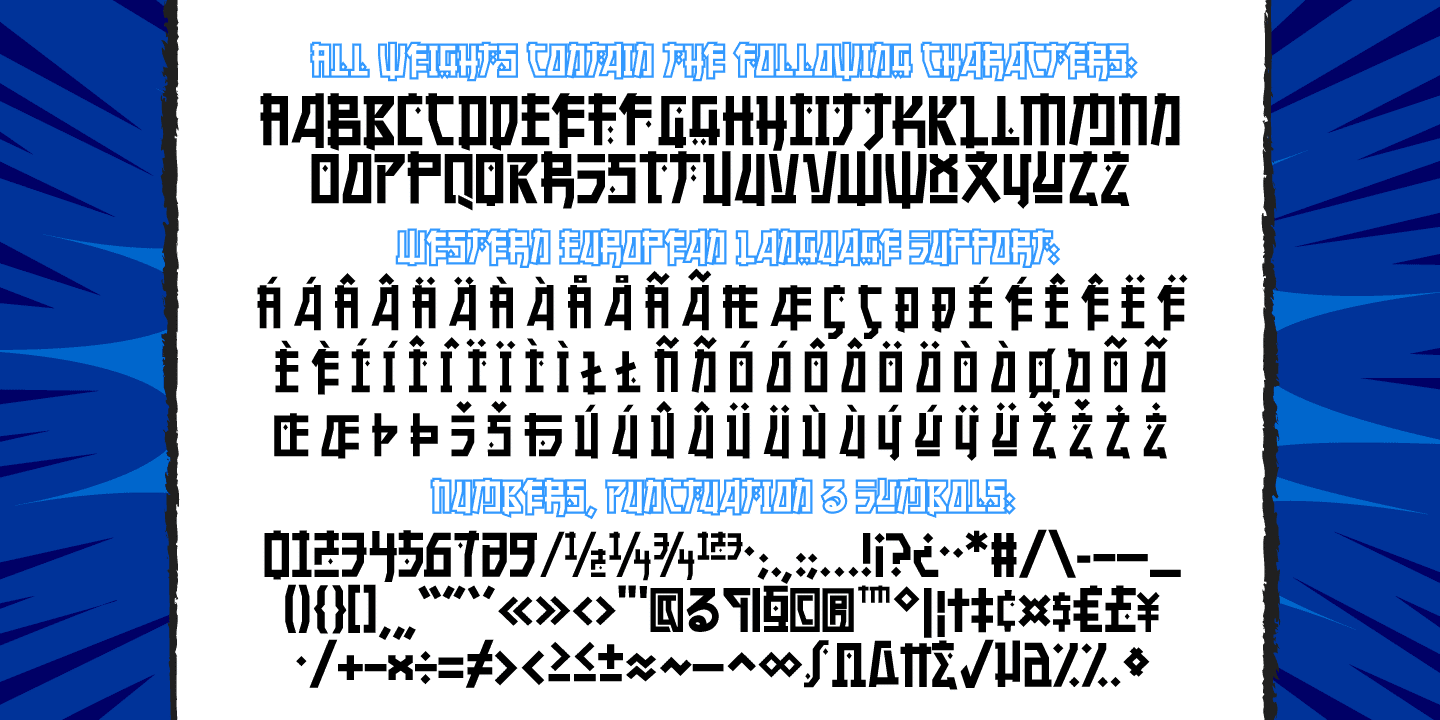 Manganese Font Poster #1