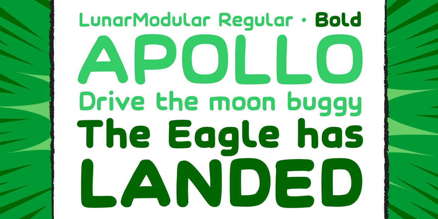 Lunar Modular Font Poster #1