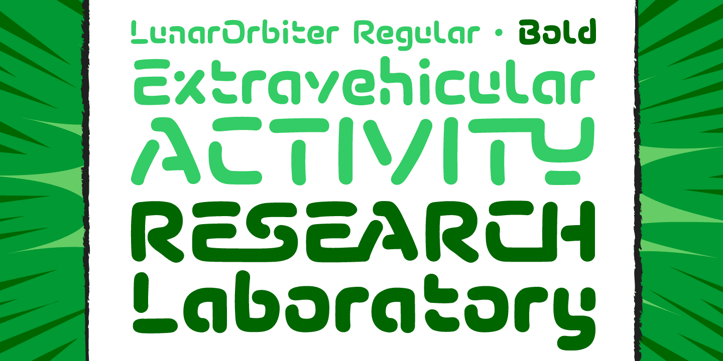 Lunar Modular Font Poster #1