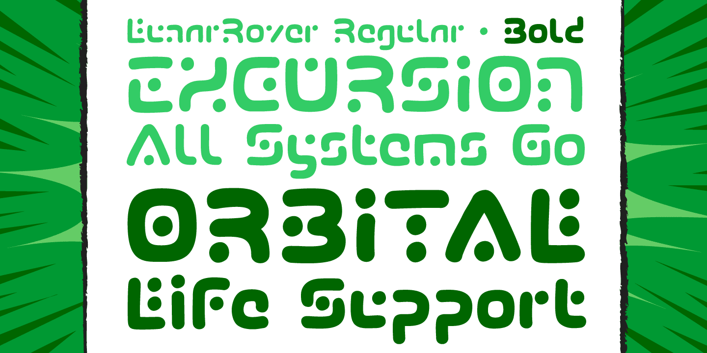 Lunar Modular Font Poster #1