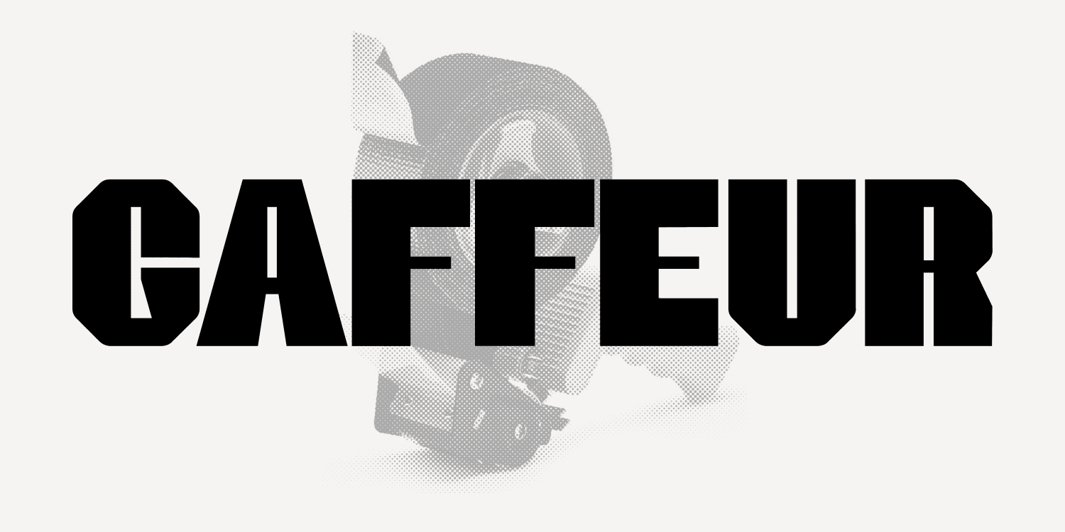 Gaffeur Basic Black Font Poster #1