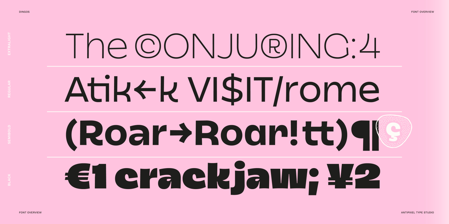 Dingos Font Poster #1